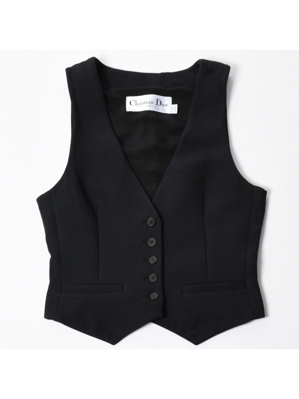 Dior Vest Wool Silk Black